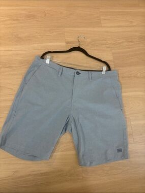 Billabong Light Gray Flat Front Men's Shorts